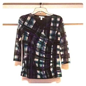 Dana Buchman 3/4 sleeve blouse